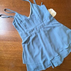 Dusty Blue Romper